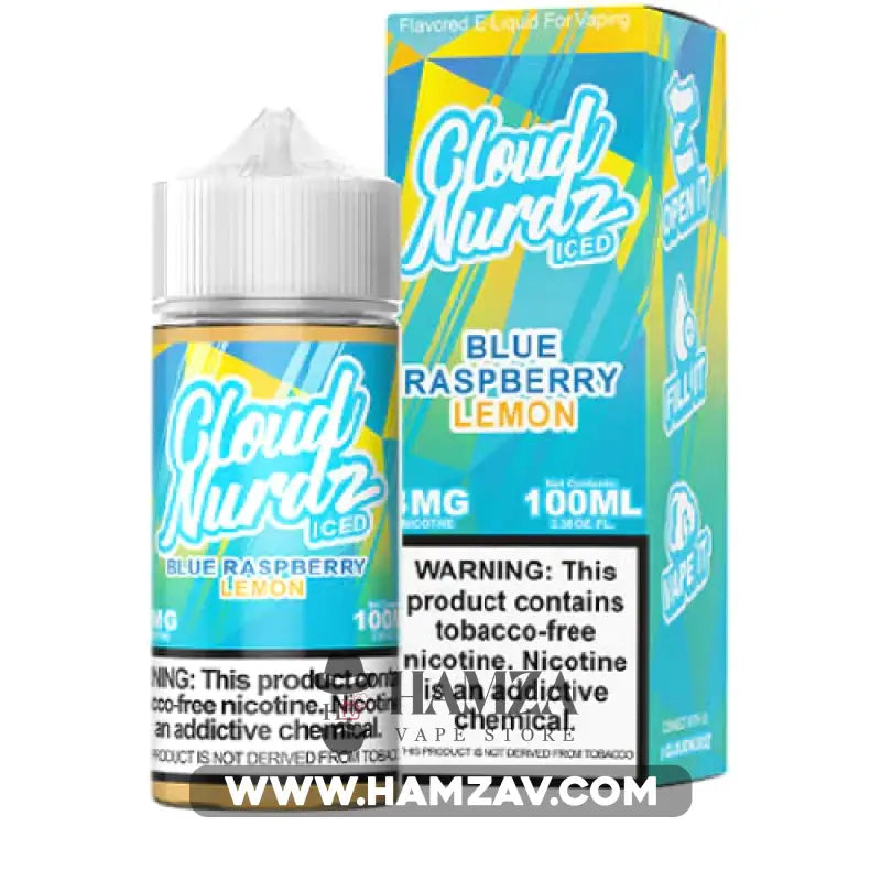 Cloud Nurdz Blue Raspberry Lemon Iced - Premium Liquid