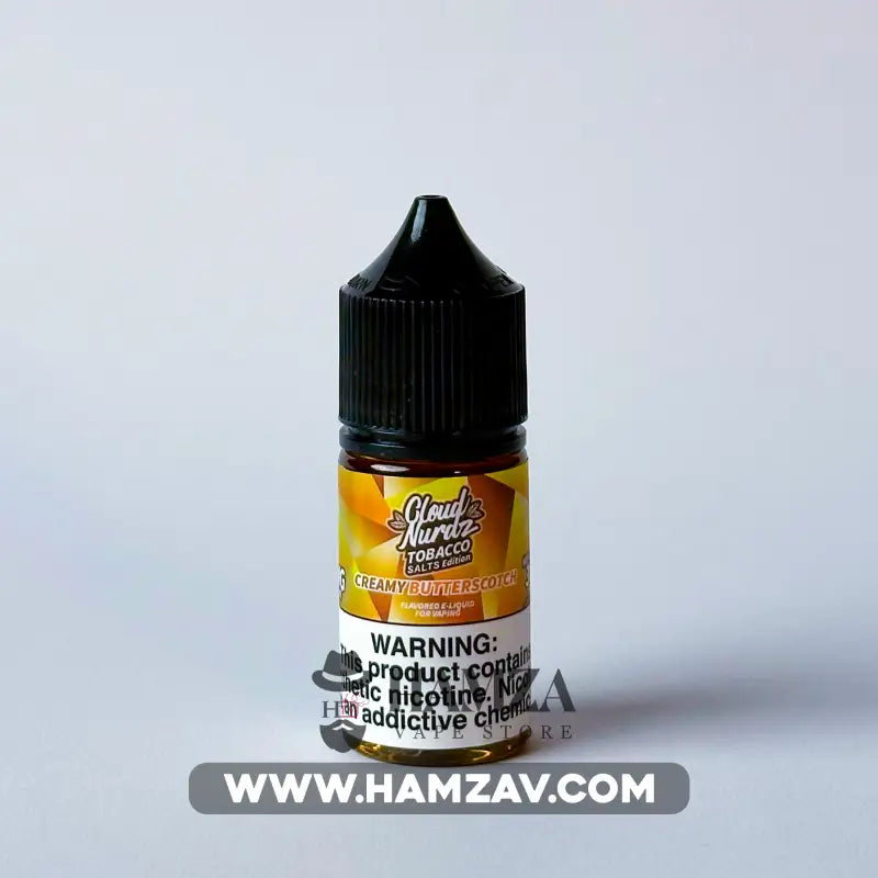 Cloud Nurdz Saltnic Tobacco Creamy Butterscotch - كلاود نيردز سولت توباكو