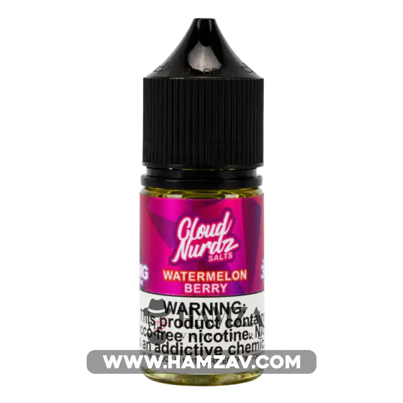 Cloud Nurdz Saltnic Watermelon Berry Iced - Premium Liquid