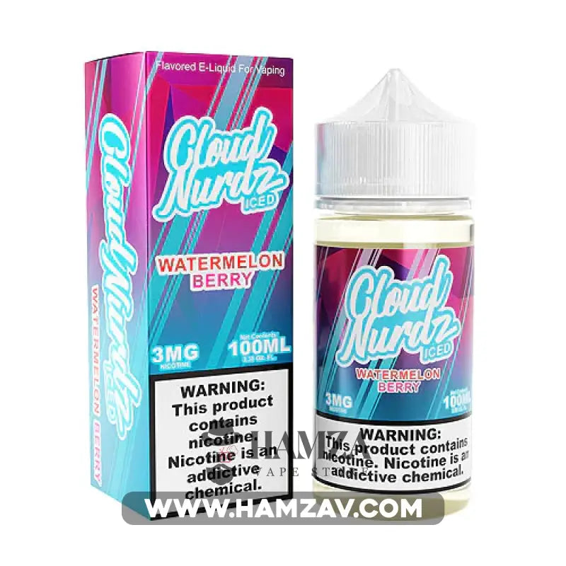 Cloud Nurdz Watermelon Berry Iced - Premium Liquid