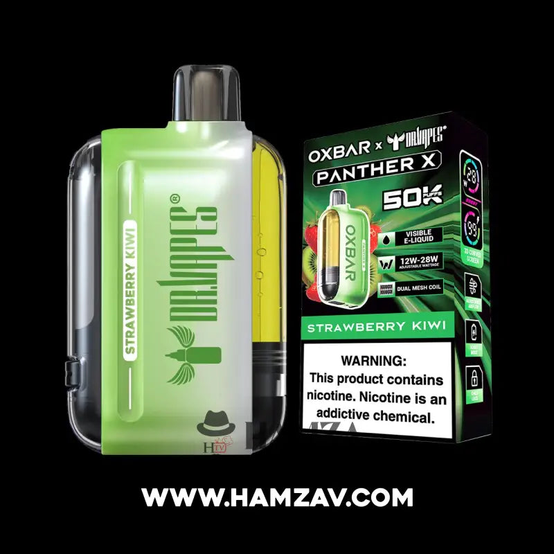Dr vapes Oxbar 50k Puff Strawberry Kiwi - 50 HTV - Hamza The Vaper Dr vapes Oxbar 50k Puff Strawberry Kiwi - 50 HTV - Hamza The Vaper