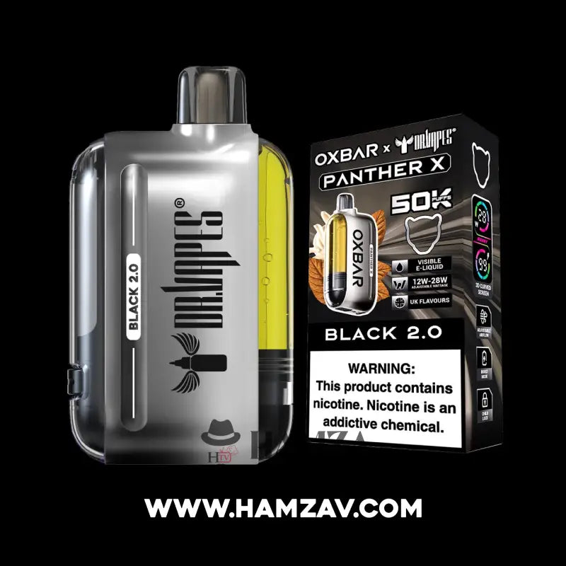 Dr vapes Oxbar 50k Puff Tobacco Black V2.0 - دكتور فيب أوكس بار 50 ألف –  HTV