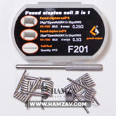 Geekvape Coils - Dl / F201 Fused Clapton 0.25/0.30