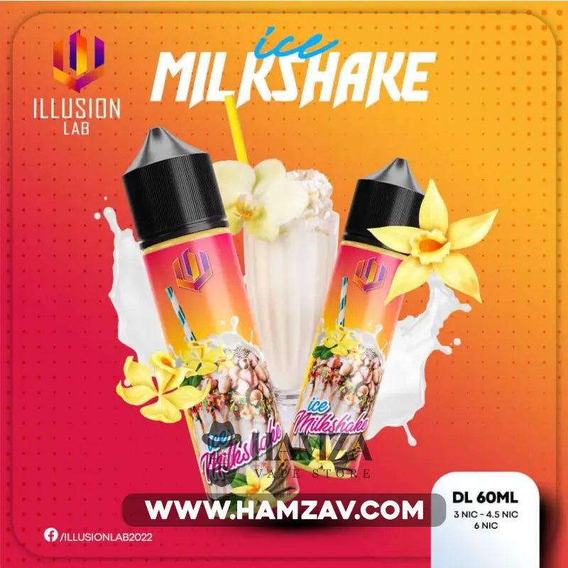 Illusion Milkshake Ice - ايلوجن ميلك شيك فسدق Egyptian Liquid