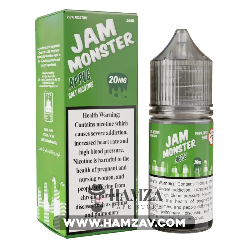 Jam Monster Saltnic Apple - Premium Liquid