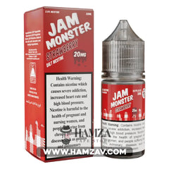 Jam Monster Saltnic Strawberry - Premium Liquid