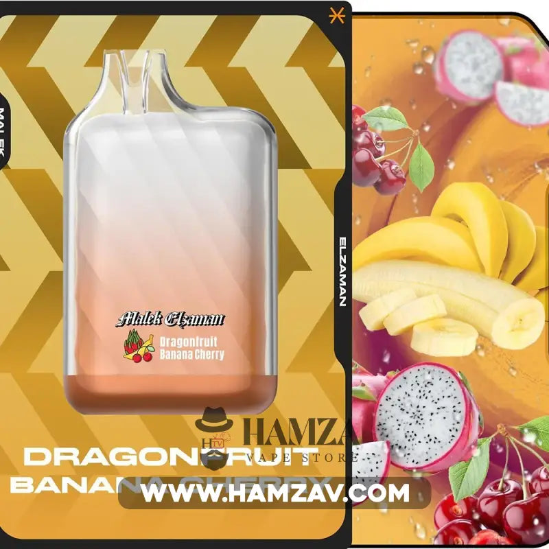 Malek El Zaman Disposable 10000 Puffs Dragon Fruit Banana Cherry - ملك الزمان