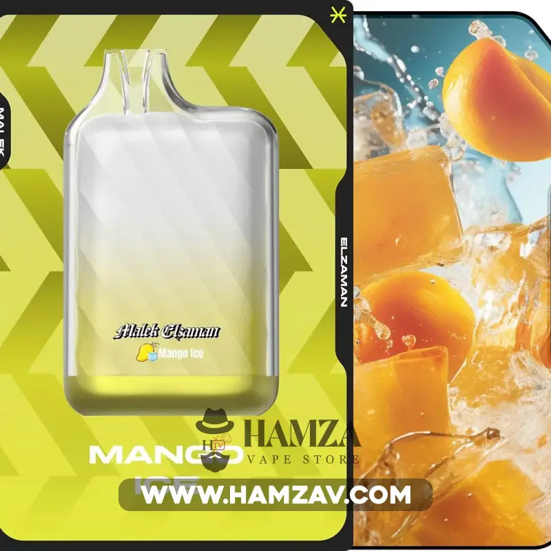 Malek El Zaman Disposable 10000 Puffs Mango Ice - ملك الزمان ديسبوزابل مانجو مثلج