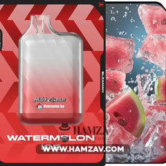 Malek El Zaman Disposable 10000 Puffs Watermelon Ice - ملك الزمان ديسبوزابل بطيخ مثلج