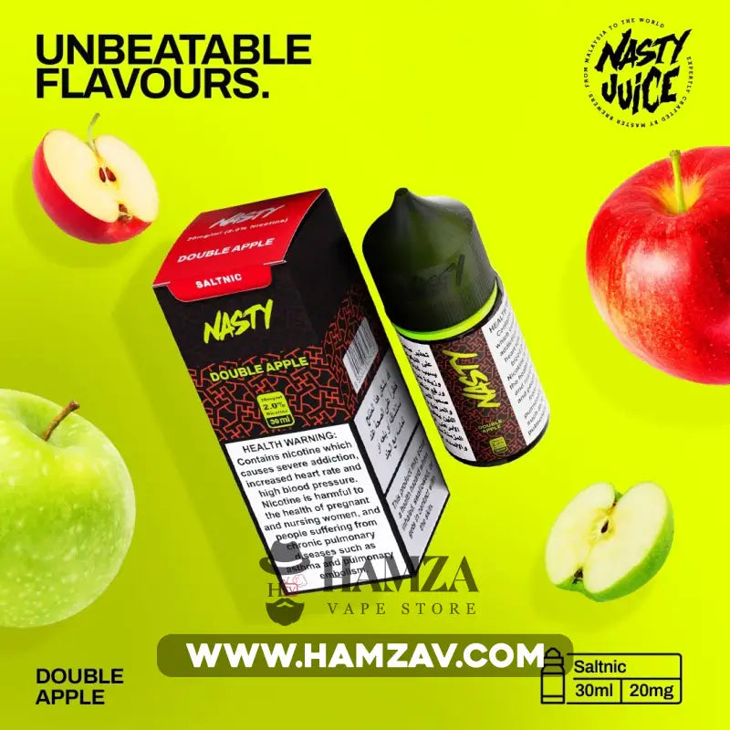 Nasty Juice Saltnic Double Apple - ناستي سولت تفاحتين Premium Liquid