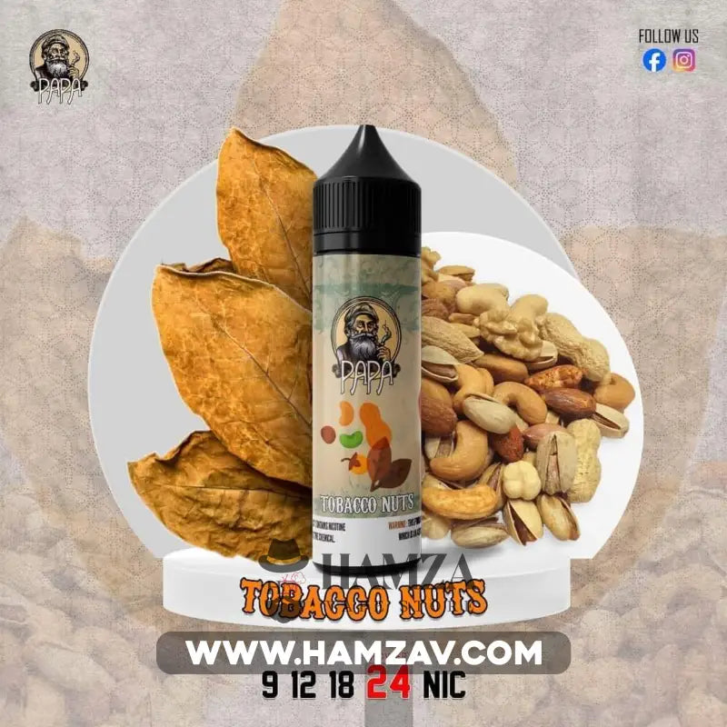 Papa E Liquid Tobacco Nuts - بابا ليكويد توباكو مكسرات Egyptian