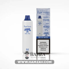 Ripe Vapes Palm Plus 4000 Puff Blue Razz - رايب فيب بالم بلس 4 ألاف بف بلو راز - 4000 / 5% - Disposable