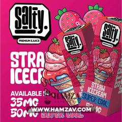 Salty Super Cool By Sprinkles SaltNic Straw Ice Cream - سولتي سوبر كوول سبرينكلز سولت ايس كريم فراولة Egyptian Liquid