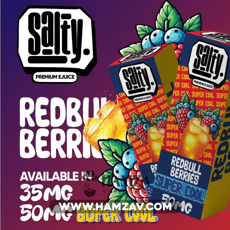 Salty Super Cool By Sprinkles SaltNic Redbull Berries - سولتي سوبر كوول سبرينكلز سولت ريدبول توت Egyptian Liquid