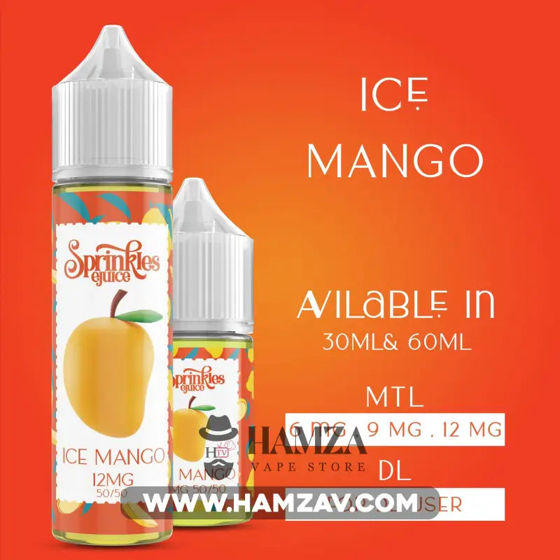 Sprinkles E Juice Ice Mango - سبرينكلز مانجو ساقع Mtl (60Ml) / 6Mg Egyptian Liquid