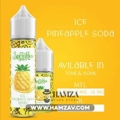 Sprinkles E Juice Ice Pineapple Soda - سبرينكلز صودا اناناس ساقع Mtl (60Ml) / 6Mg Egyptian Liquid