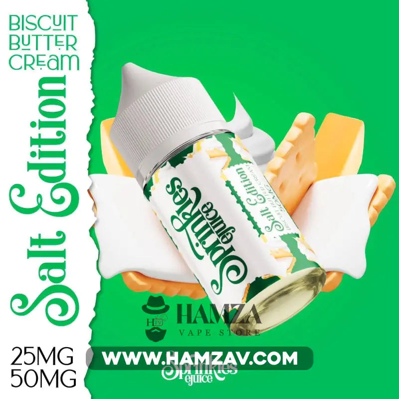 Sprinkles E Juice Saltnic Biscuit Butter Cream - سبرينكلز سولت بسكويت كريمة زبدة Egyptian Liquid