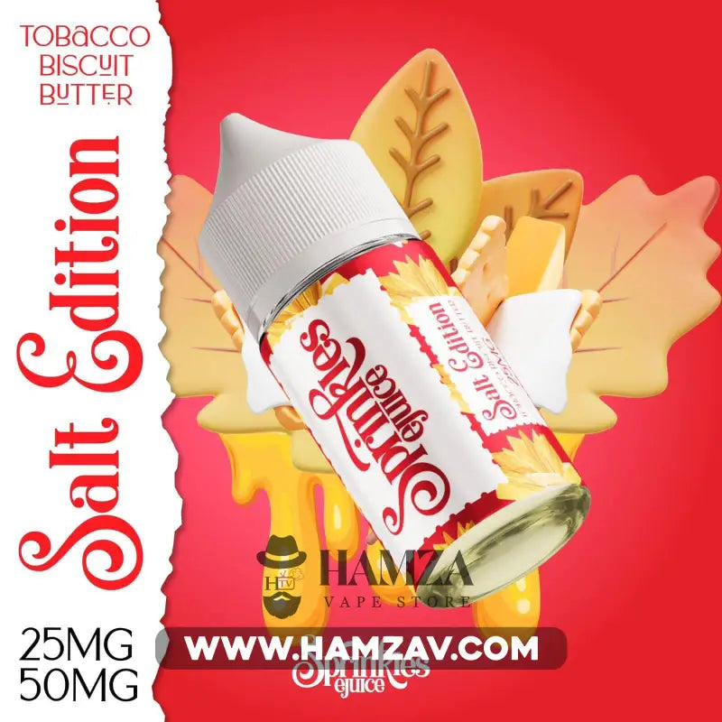 Sprinkles E Juice Saltnic Tobacco Biscuit Butter - سبرينكلز سولت توباكو بسكويت زبدة Egyptian Liquid