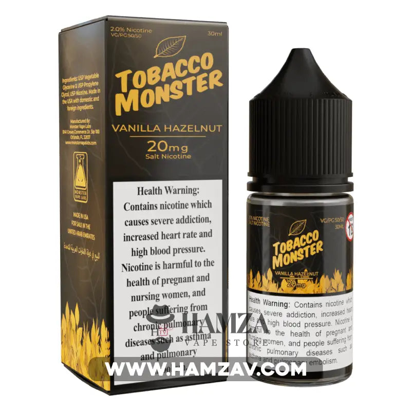 Tobacco Monster Saltnic Vanilla Hazelnut - Premium Liquid