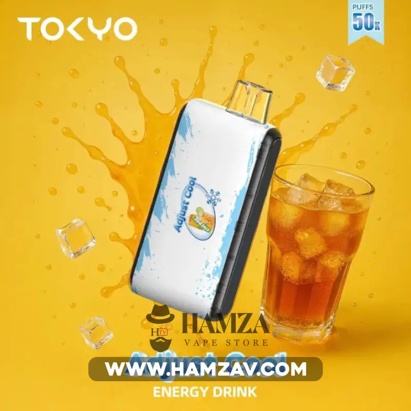 ADJUST COOL Disposable 50K Puffs Energy Drink - أدجوست كول 50 الف بف مشروب الطاقة 50000 / 750MAH / 30ML Disposable