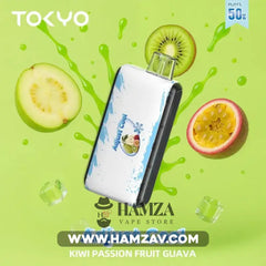 ADJUST COOL Disposable 50K Puffs Kiwi Passion Fruit Guava - أدجوست كول 50 الف بف كيوي باشن فروت جوافة 50000 / 750MAH