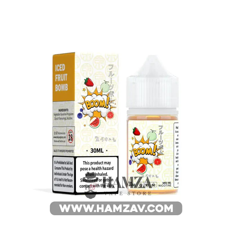 Tokyo E Juice Saltnic Iced Fruit Bomb - طوكيو سولت ميكس فواكه ساقع Premium Liquid