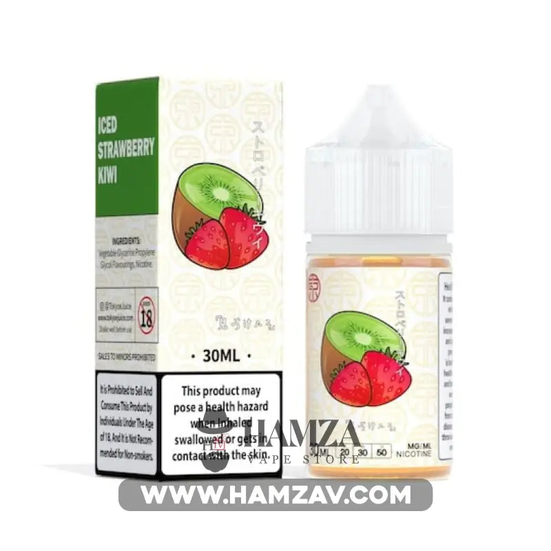 Tokyo E Juice Saltnic Iced Strawberry Kiwi - طوكيو سولت فراولة كيوي ساقع Premium Liquid