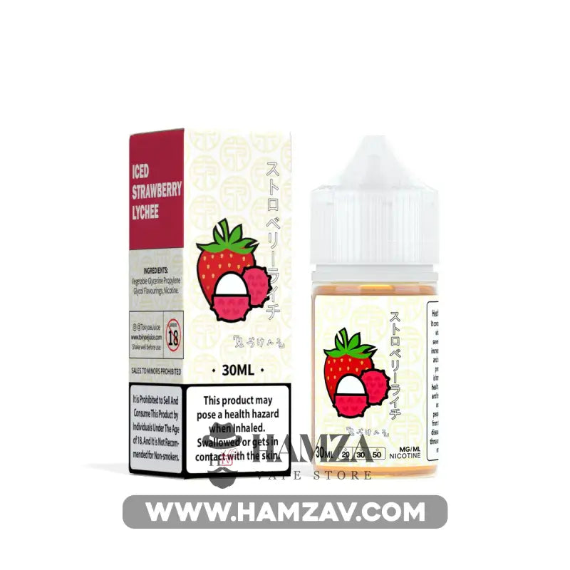 Tokyo E Juice Saltnic Iced Strawberry Lychee - طوكيو سولت فراولة ليتشي ساقع Premium Liquid