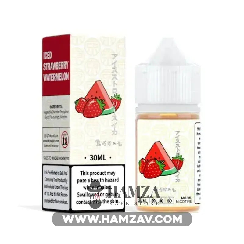 Tokyo E Juice Saltnic Iced Strawberry Watermelon - طوكيو سولت فراولة بطيخ ساقع Premium Liquid