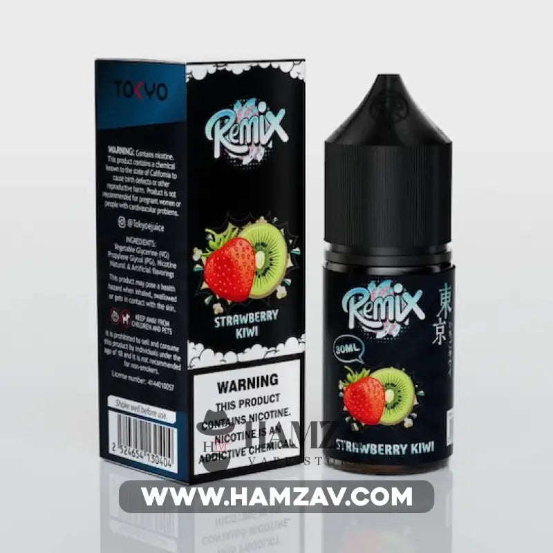 Tokyo E Juice Saltnic Remix Strawberry Kiwi - طوكيو سولت ريمكس فراولة كيوي ساقع Premium Liquid