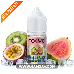 Tokyo E Juice SaltNic Super Cool Kiwi passionfruit guava - طوكيو سولت سوبر كوول كيوى باشون فروت جوافة - Premium Liquid