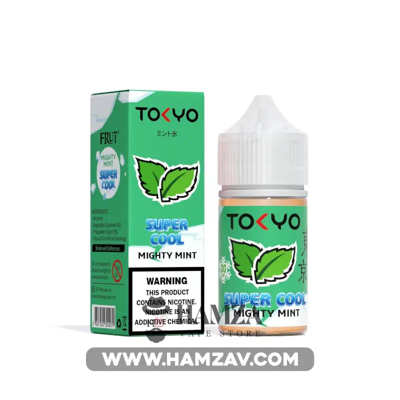 Tokyo E Juice Saltnic Super Cool Mighty Mint - طوكيو سولت سوبر كوول نعناع ساقع Premium Liquid