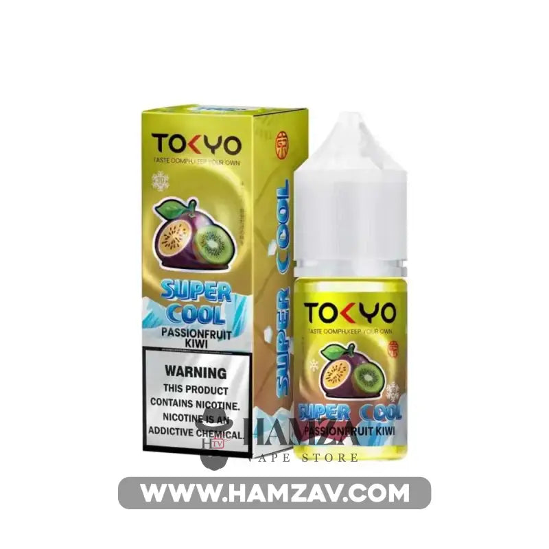 Tokyo E Juice SaltNic Super Cool Passionfruit kiwi - طوكيو سولت سوبر كوول باشون فروت كيوى - Premium Liquid