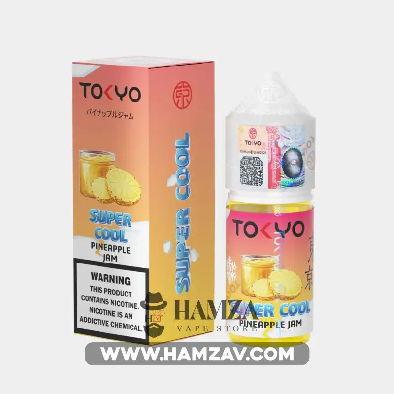 Tokyo E Juice SaltNic Super Cool PINEAPPLE JAM - طوكيو سولت سوبر كوول مربى أناناس Premium Liquid