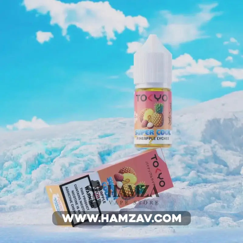 Tokyo E Juice SaltNic Super Cool PINEAPPLE LYCHEE - طوكيو سولت سوبر كوول أناناس ليتشى Premium Liquid