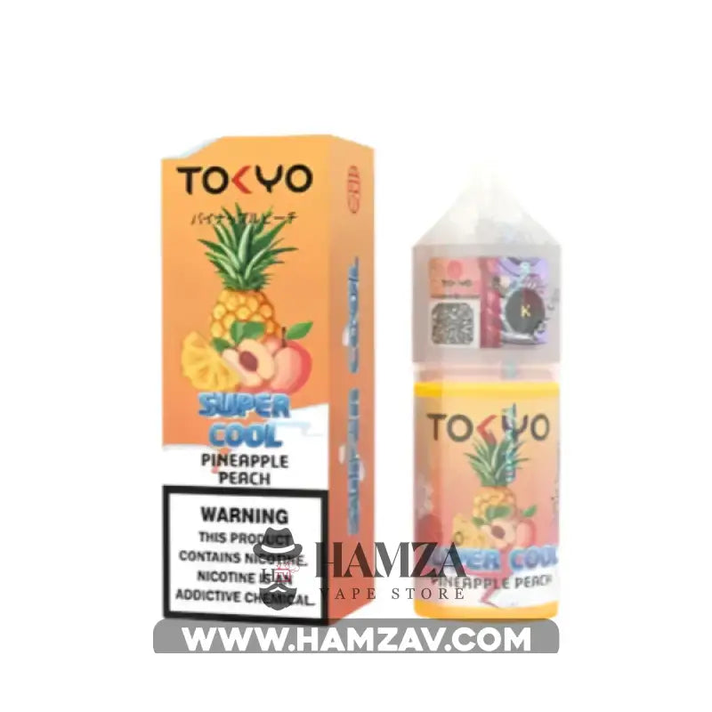 Tokyo E Juice SaltNic Super Cool Pineapple peach - طوكيو سولت سوبر كوول أناناس خوخ Premium Liquid