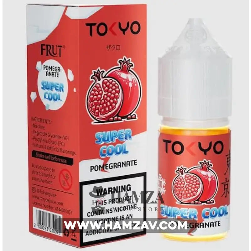 Tokyo E Juice Saltnic Super Cool Pomegranate - طوكيو سولت سوبر كوول رمان Premium Liquid