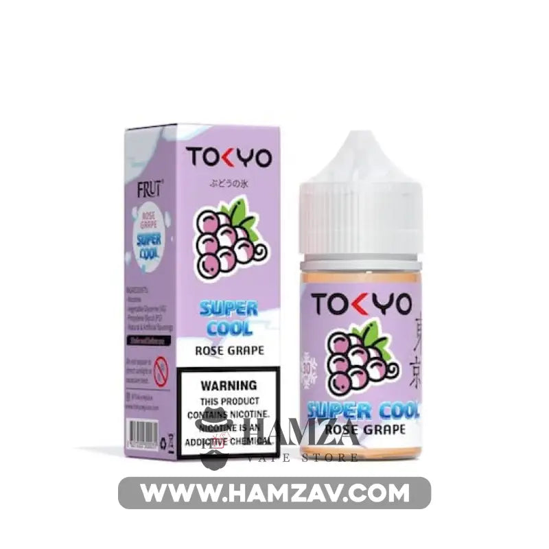Tokyo E Juice Saltnic Super Cool Rose Grape - طوكيو سولت سوبر كوول روز عنب ساقع Premium Liquid