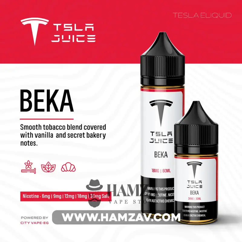 Tsla Juice Beka - تسلا توباكو فانيليا مخبوزات Egyptian Liquid