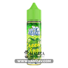 Vape Station Green Apple Ice - فيب ستيشن تفاح اخضر ساقع Dl (60Ml) / 3Mg Egyptian Liquid
