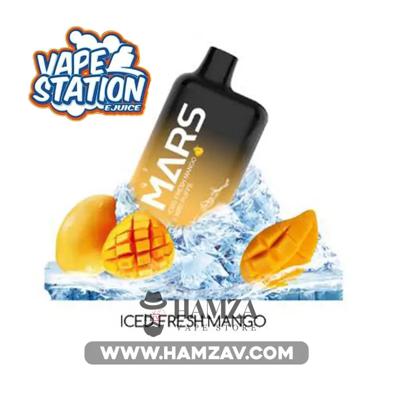 Vape Station Mars Disposable 5000 Puffs Iced Fresh Mango -