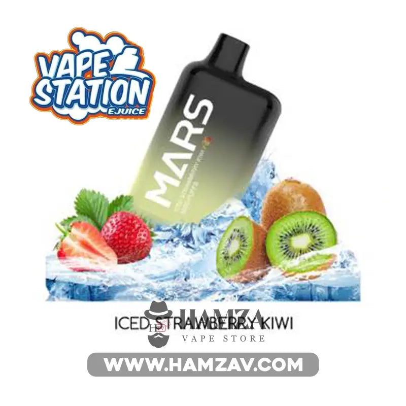 Vape Station Mars Disposable 5000 Puffs Iced Strawberry Kiwi -
