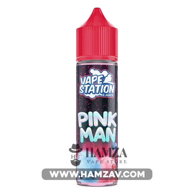 Vape Station Pink Man - فيب ستيشن بينك مان توت غزل بنات Dl (60Ml) / 3Mg Egyptian Liquid