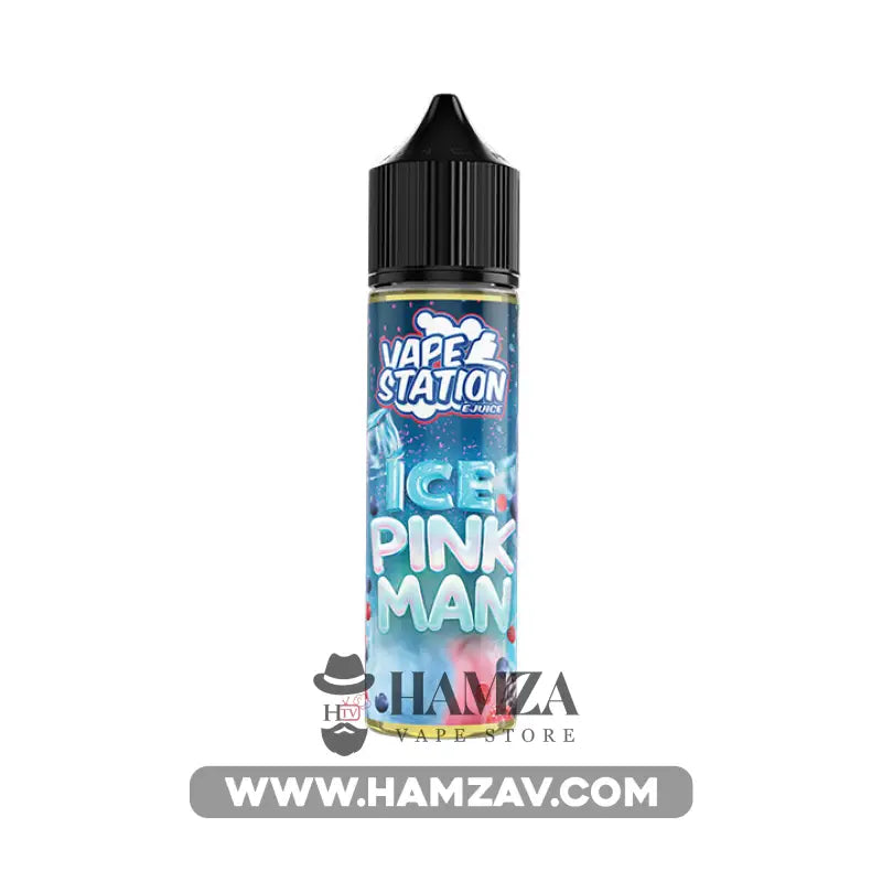 Vape Station Pink Man Ice - فيب ستيشن بينك مان توت غزل بنات ساقع Dl (60Ml) / 3Mg Egyptian Liquid