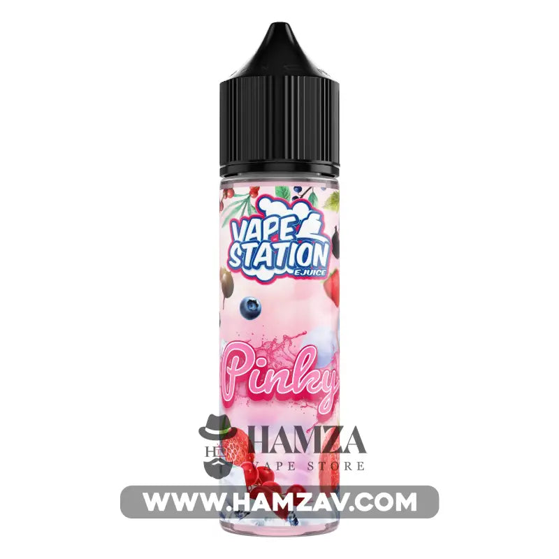 Vape Station Pinky - فيب ستيشن بينكي توت فراولة Dl (60Ml) / 3Mg Egyptian Liquid
