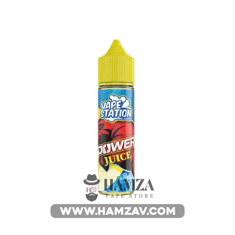 Vape Station Power Juice - فيب ستيشن مشروب الطاقة بارد Dl (60Ml) / 3Mg Egyptian Liquid