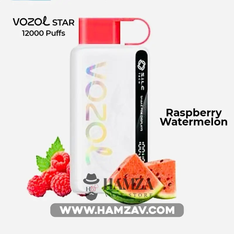 Vozol Disposable Star 12000 Puffs Raspberry Watermelon - فوزول ستار دي –  HTV