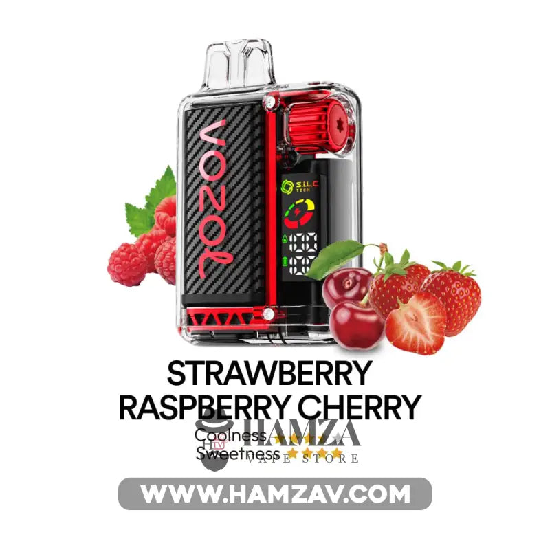 vozol vista strawberry raspberry cherry Vozol Disposable Vista 20000 Puffs Strawberry Raspberry Cherry - فوزول –  HTV