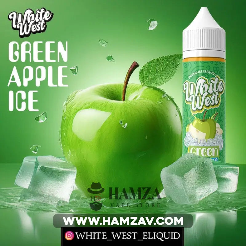 White West E Liquid Green Apple Ice - وايت ويست تفاح اخضر ساقع Egyptian