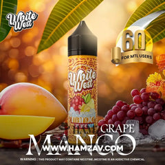 White West E Liquid Mango Grape Ice - وايت ويست مانجو عنب ساقع Egyptian